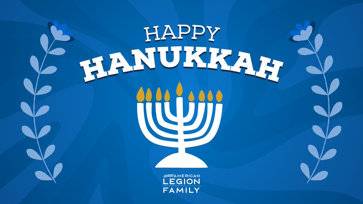 AmericanLegion's tweet image. Happy #Hanukkah to all celebrating it. As you observe the #FestivalOfLights, please remember those unable to celebrate with their loved ones because of their commitment to our nation's #military. 
#Hanukkah2025 #Chanukah #Chanukka