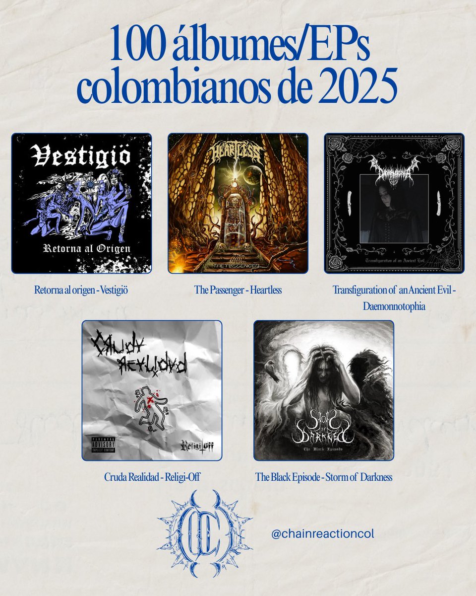 ChainReactionC's tweet image. Recomendados locales de música extrema y escena underground de 2025.

 ¡Compartan y comenten!

@RollTheRadio