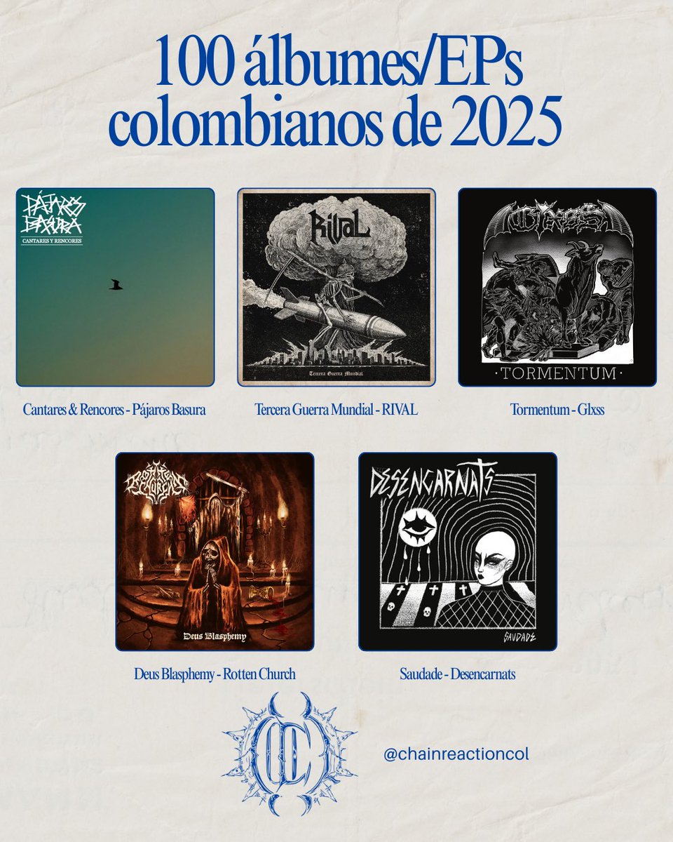 ChainReactionC's tweet image. Recomendados locales de música extrema y escena underground de 2025.

 ¡Compartan y comenten!

@RollTheRadio