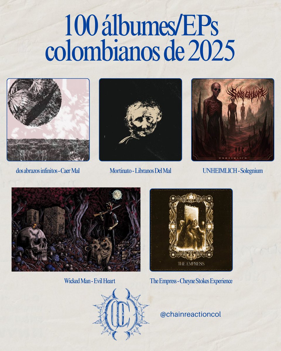 ChainReactionC's tweet image. Recomendados locales de música extrema y escena underground de 2025.

 ¡Compartan y comenten!

@RollTheRadio