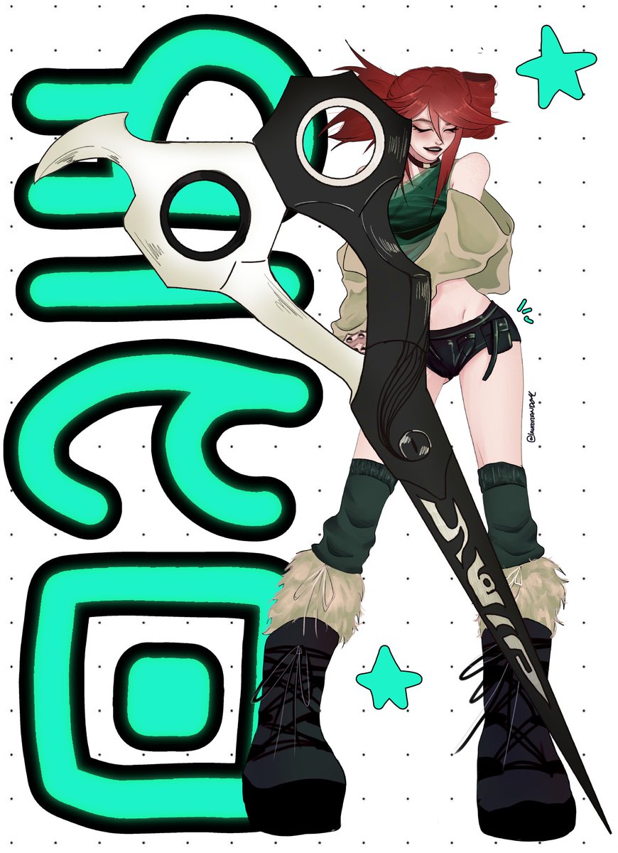 LauriRandom's tweet image. Daily look🍃🖤 #GACHIAKUTA    #GachiArt #riyoreaper