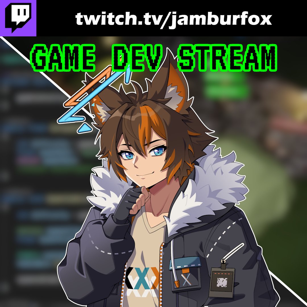 JamburFox's tweet photo. Game Dev strim starting now! 🦊🔴
Back to some more game dev today, haven't decided what we're doing tho so I guess we'll just go through my TODO list live and wing it🤷 Should be fineeeeeeee...

#vtuber #twitchstreamer #gamedev https://t.co/lab56iW60r