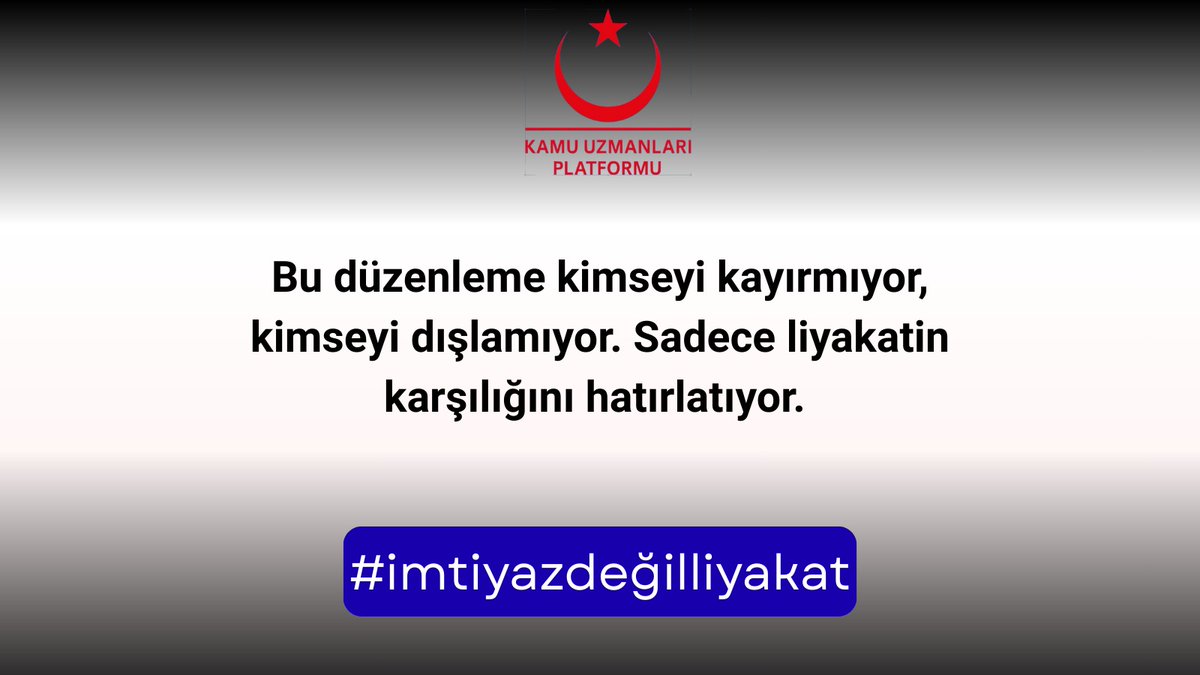 ashb_ashud's tweet photo. Bu düzenleme kimseyi kayırmıyor, kimseyi dışlamıyor, sadece liyakatin karşılığını hatırlatıyor! 
#imtiyazdeğilliyakat https://t.co/yoPLtijlki