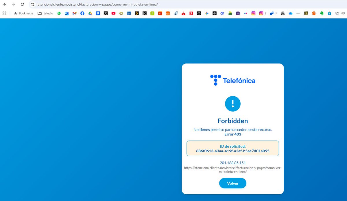 Fuma_Ruiz's tweet photo. @MovistarChile su pagina esta caida desde la mañana , algun horario de solucion? https://t.co/dkIsHLlmgw