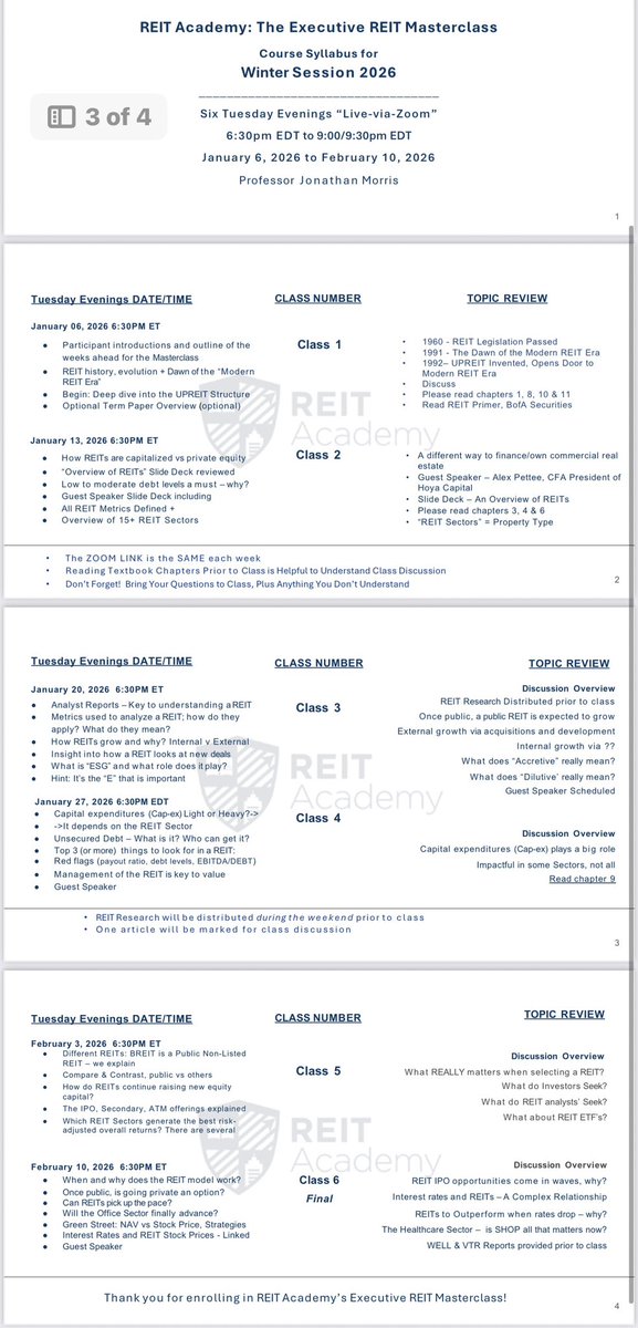 REIT ACADEMY tweet media