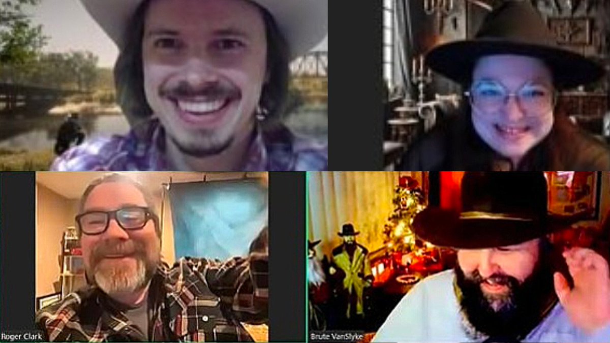 Brute_VS's tweet photo. A year ago today I had the privilege of having @rclark98 as a guest on my stream playing some RDR2 trivia. He was an absolute delight. Now a year later I'm working for him on his streams. Life is crazy sometimes. https://t.co/SMRqRmsv0i