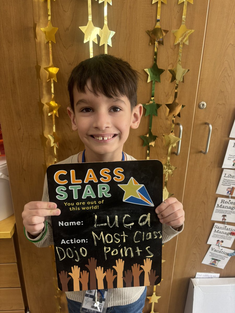 This week our star student is Luca! Luca is very sweet, friendly, and always has a big smile on his face. Awesome job, we love you and are so proud of you! 🤩❤️