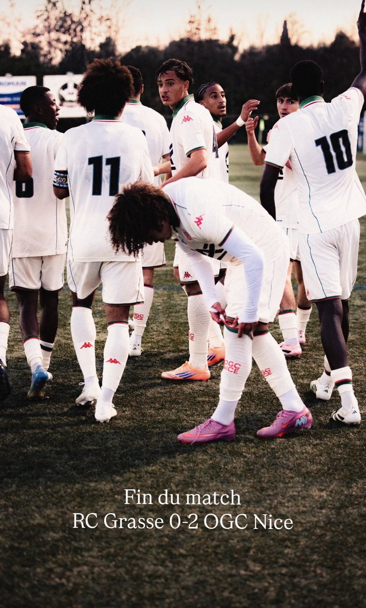Victoire et qualification des U19 en coupe Gambardella ! Direction les 32e ! 🏆
Enfin une équipe qui gagne !! 
#OGCNice