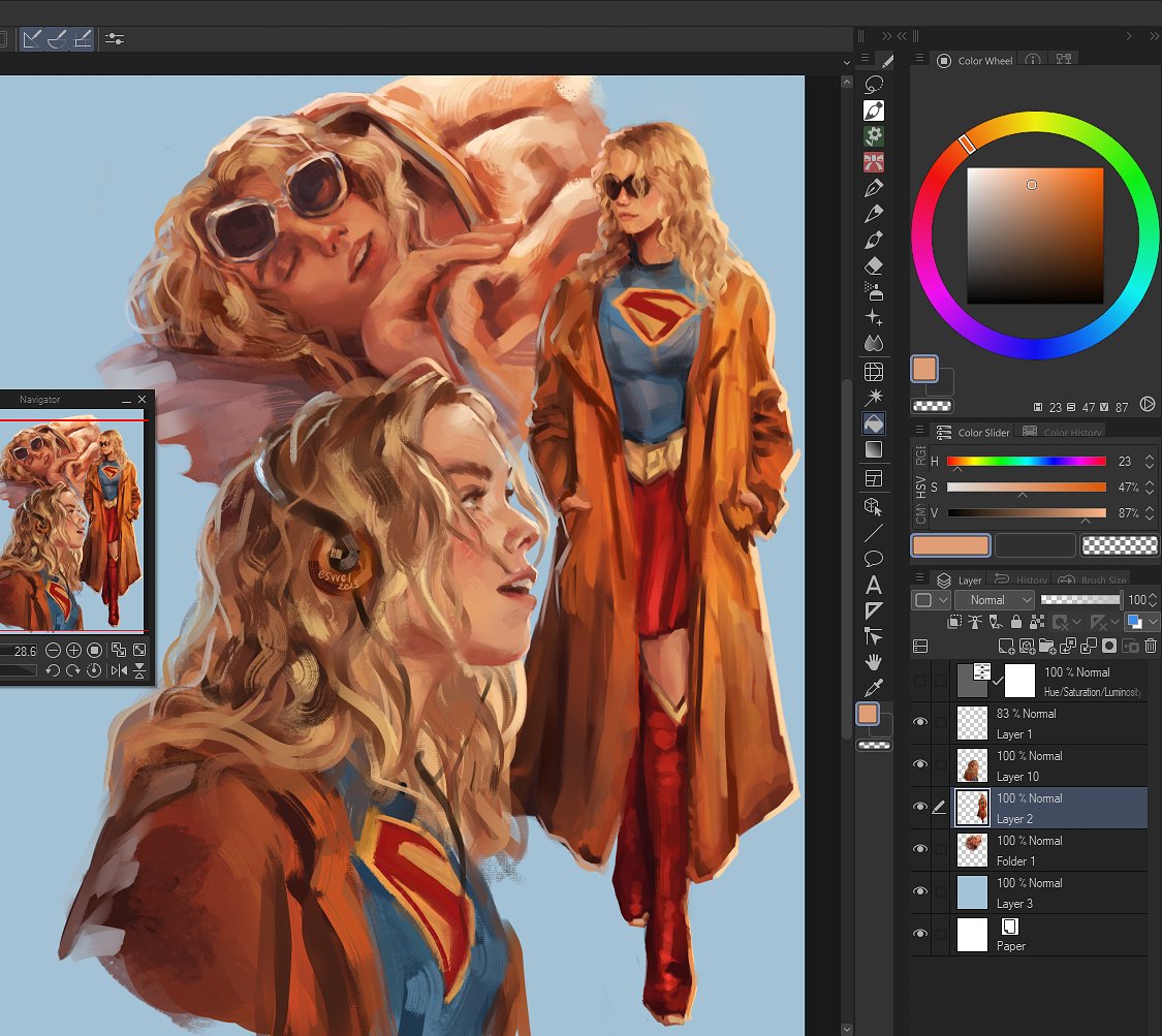 esvvell's tweet image. #Supergirl  sketches