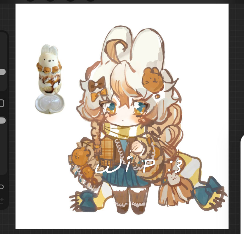 little bunny ^^ wip!!
I rarely draw chibi, this will be the first chibi for sale
#characterdesign