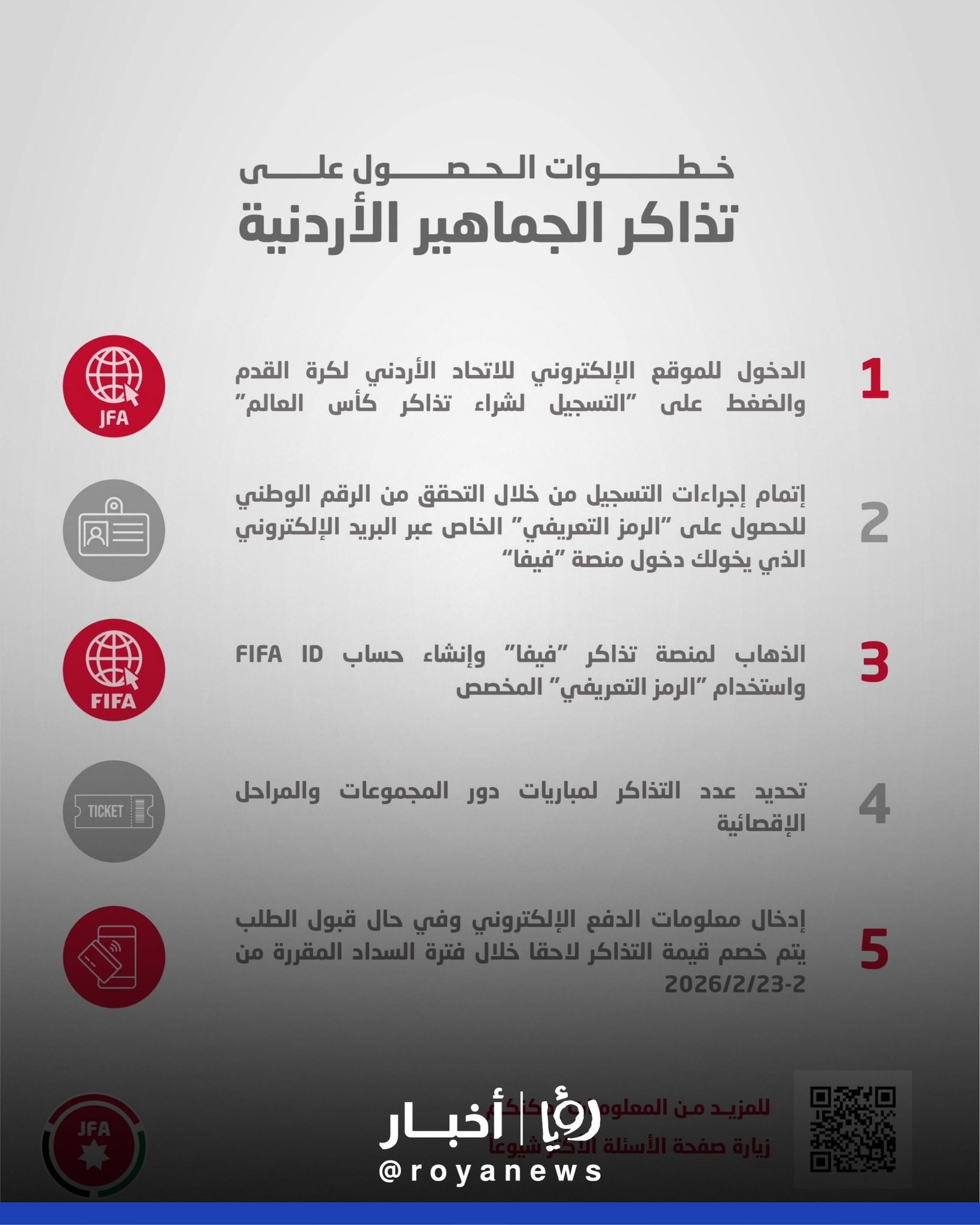 تذاكر مباريات النشامى في المونديال.. اتحاد كرة القدم يعلن الخطوات الكاملة #عاجل 