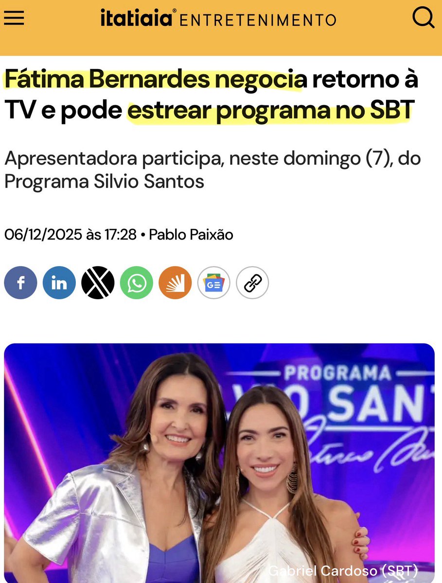 Tali_Mito22's tweet image. Mais um motivo para desligar essa porcaria de emissora‼️👍🏼