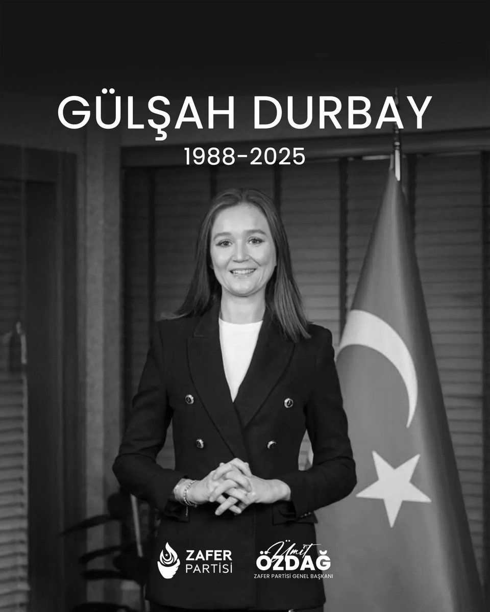 Yaşadığı rahatsızlık sebebiyle bir süredir yoğun bakımda tedavi gören Manisa Şehzadeler Belediye Başkanı Sayın Gülşah Durbay’ın vefatını derin üzüntü ile öğrendim.

Merhumeye Allah’tan rahmet; ailesine, sevenlerine, Cumhuriyet Halk Partisi'ne Manisa ve Şehzadeler halkına