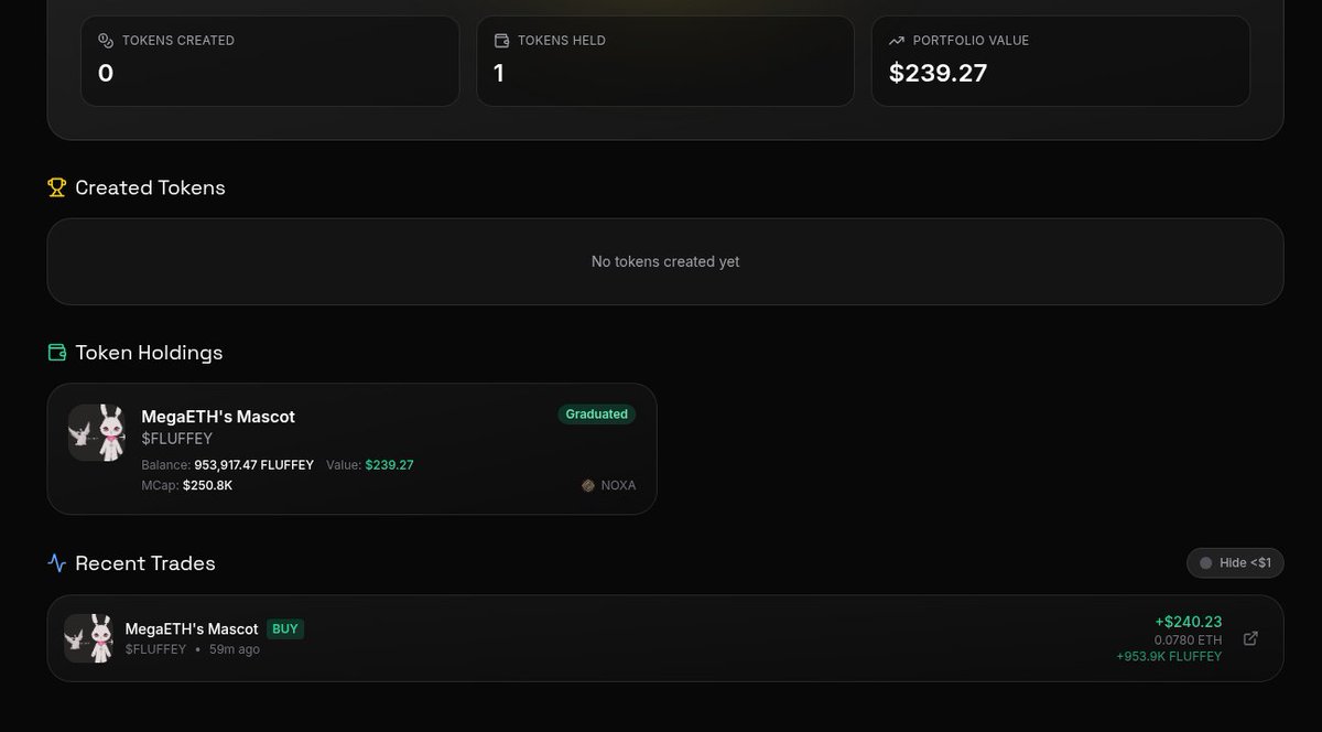 today we bring you a few much-anticipated updates to our noxa fun launchpad platform!

- custom charts on every chain
- search bar for tokens and wallets
- show last trades and dollar value of portfolio/profiles
- hide small trades below 1$ from the live feed to avoid spam
-