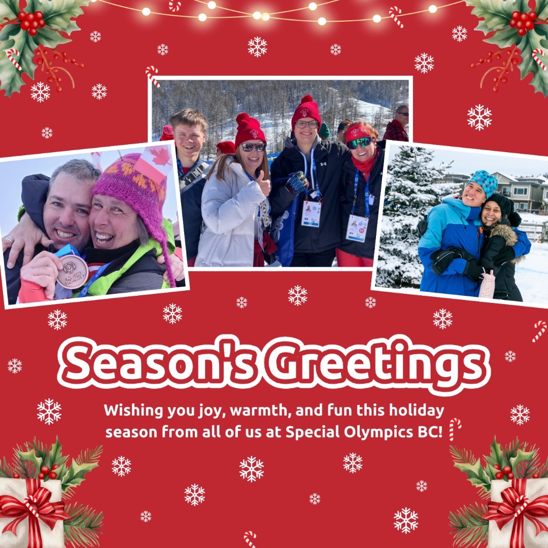 🎄✨ Happy Holidays from all of us at Special Olympics BC! 🌟 Can you spot all the hidden candy canes in this festive scene? Count them and comment below. Challenge your friends, share your joy, and let’s spread smiles, fun, and holiday cheer together! 🍭🎁