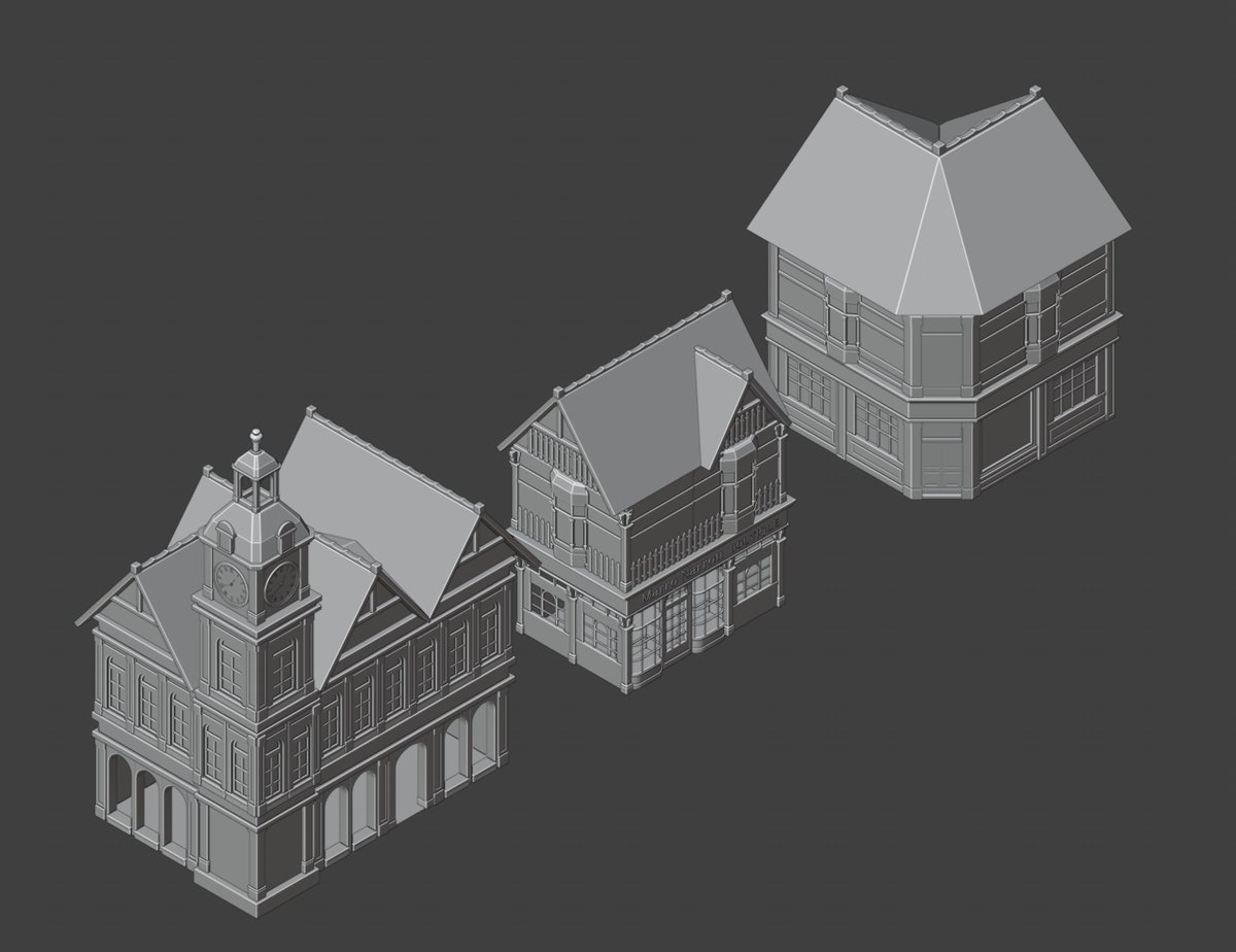 tsuzuki_color's tweet image. 街エリアの建物を製作中です🏠
#b3d 
#IndieGameDevs 
#EndressParty