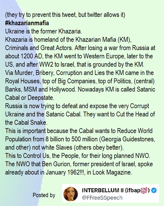 <a href="/ShadowofEzra/">Shadow of Ezra</a> Israhel is merely new label for a super-ancient ET cabal known as the Babylonian Anunnaki.

You aren't battling humans with a different set of values; they came here specifically to enslave you using ultra-advanced technology.

The Canaanites/Khans are the spawn of Enki Lucifer.