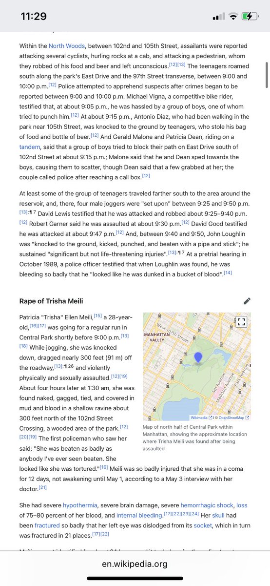 CEBKCEBKCEBK's tweet image. The Central Park 5 were caught beating strangers nearly to death with pipes right when &amp;amp; where a female jogger was beaten nearly to death with pipes &amp;amp; gangraped. They confessed, &amp;amp; got 5-10 behind bars each, &amp;amp; then got ~$10 million each bc a serial killer also separately confessed…