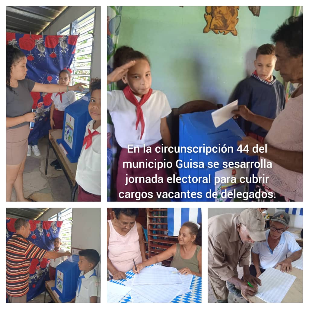 #CEPGranma #CENCuba 
Se desarrolla  proceso para cubrir plazas vacantes de delegados en las asambleas 
 municipales del Poder Popular: Guisa, Buey Arriba, Manzanillo y Niquero. 
 #JuntosPorLaDemocia 
#EleccionesEnCuba  <a href="/LuisGui06196604/">Luis Guillermo Ortiz Rodríguez</a> <a href="/Alina_Balseiro/">Alina Balseiro</a>  <a href="/ramospor_cuba/">Arián Ramos Gutiérrez🇨🇺</a>