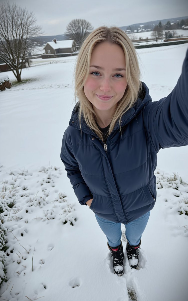 KayleeDiMarco's tweet image. 4 inches of snow, 30°F, and I’m trying to smile 🥶❄️

Still cute though… right? 😋