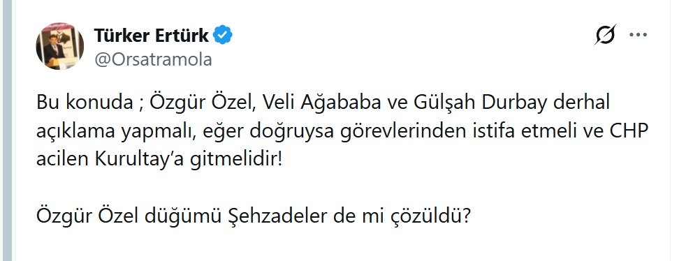 <a href="/eczozgurozel/">Özgür Özel</a> Sabırlar diliyorum
Gülşah Hanıma hasta haliyle acısını katlayanları da unutmayın lütfen