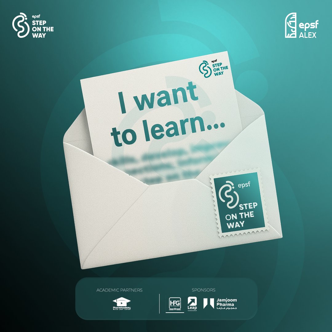 epsfalex's tweet photo. عمرك سألت نفسك هتتعلم إيه وهتبدأ ازاي؟💡

الكلية و الـGPA لوحدهم مش كفاية… التميز محتاج خبرة حقيقية 🤝

مؤتمر SOTW بيفتحلك أبواب مجالات كتير وبيقرّبك من الحياة العملية كصيدلي 💊
جاهز للخطوة الجاية؟ سجّل دلوقتي 👇
https://t.co/5X1Egt0O3O

#SOTW18 
#Step_on_the_way 
#EPSF_Alex https://t.co/EtKfVsLZKR