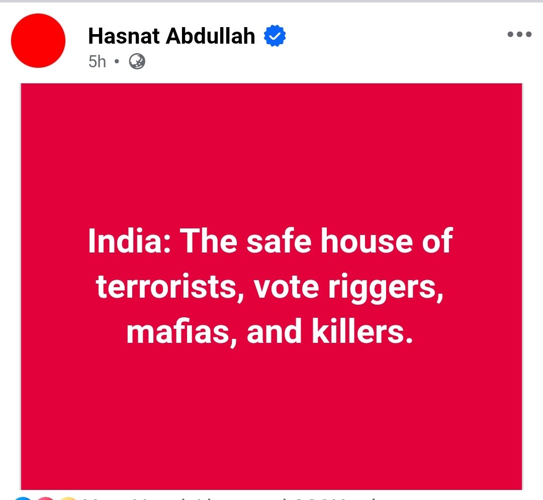 World No.1 terrorist country India.