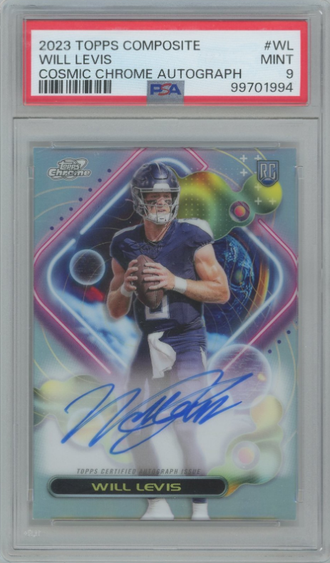 🔥 Card Deal Found!         
2023 Topps Composite Cosmic Chrome Autographs #WL Will Levis (PSA 9 MINT)
Avg sale: $33.5       
Now: $20 — 40% OFF!
courtyard.io/asset/db41ffa3…