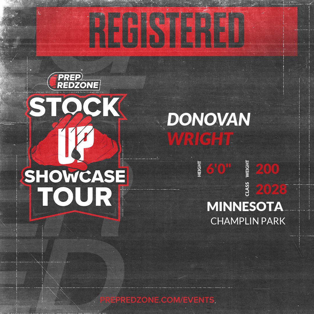 donywright's tweet image. I will be attending the @PrepRedzoneMN showcase later today (Session 2), excited to compete! @OJW_Scouting @NWahlScouting @cprebelfootball