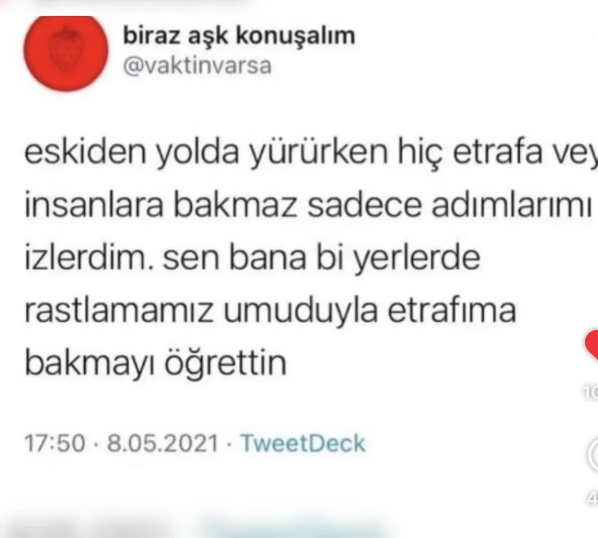Bugün okuduğum en anlamlı şey ;