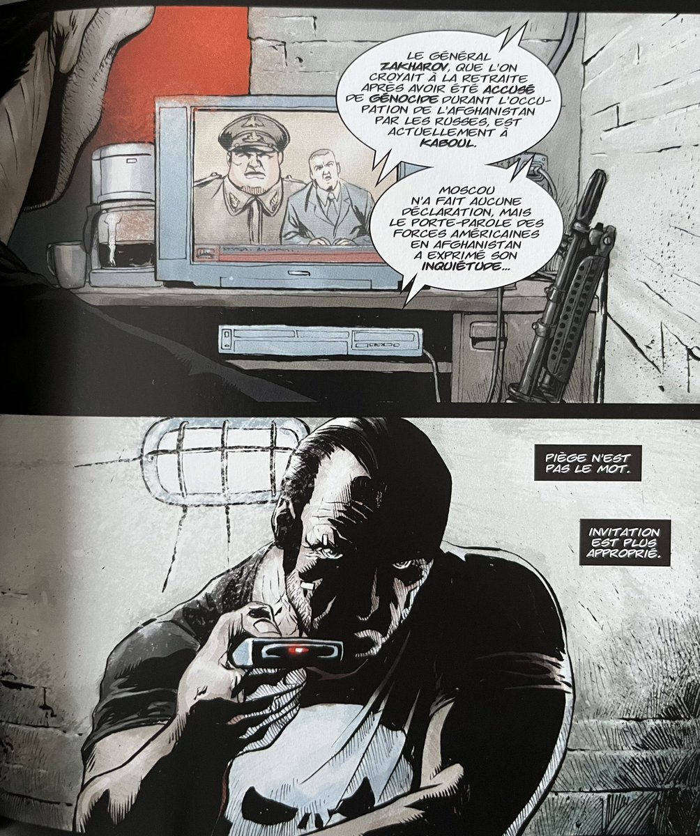 fisto_sr's tweet photo. 📚🇦🇫🔫💣💥🩸💀
#WeekEndComics en Afgha’ !
@ThePunisher MAX tome 9 - L’Homme de Pierre (2006/07) de Garth Ennis&amp; @Leo_Fernandez_ 
chez @paninicomicsfra en 2008 dans la collection @Marvel MAX Comics pour @MarvelComicsHQ 
Couverture de Tim Bradstreet.
↪️ https://t.co/0fXuiocVom https://t.co/ZG3Yb9zkWI