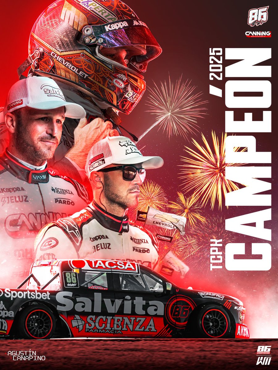 🥇 SEÑORAS Y SEÑORES EL CAMPEON DE LAS #TCPICKCUP 🏆 

SOS UN ANIMAL <a href="/AgustinCanapino/">Agustín Canapino 🇦🇷</a> !!