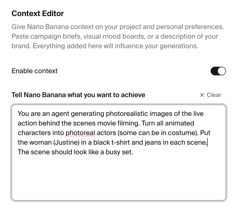 A few things to note:
1) Elements PERSIST across chat sessions. So I can start a new chat and tag "@ justine" and it wi