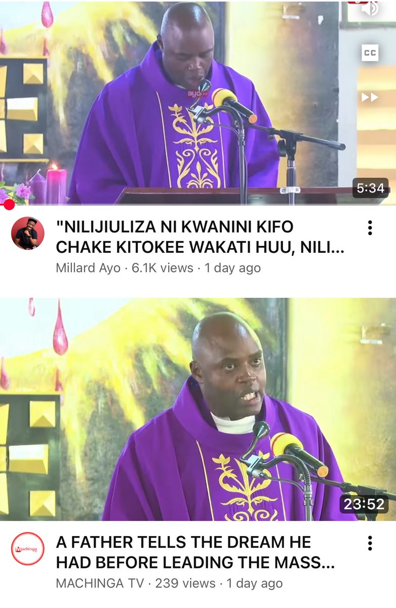 Alieelewa ndoto ya huyu padre atusaidie kutafsiri tafadhaliii.