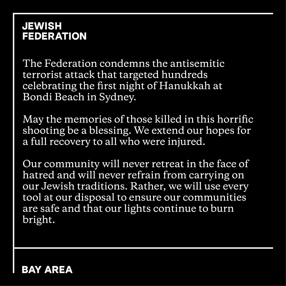 Jewish Federation Bay Area tweet media