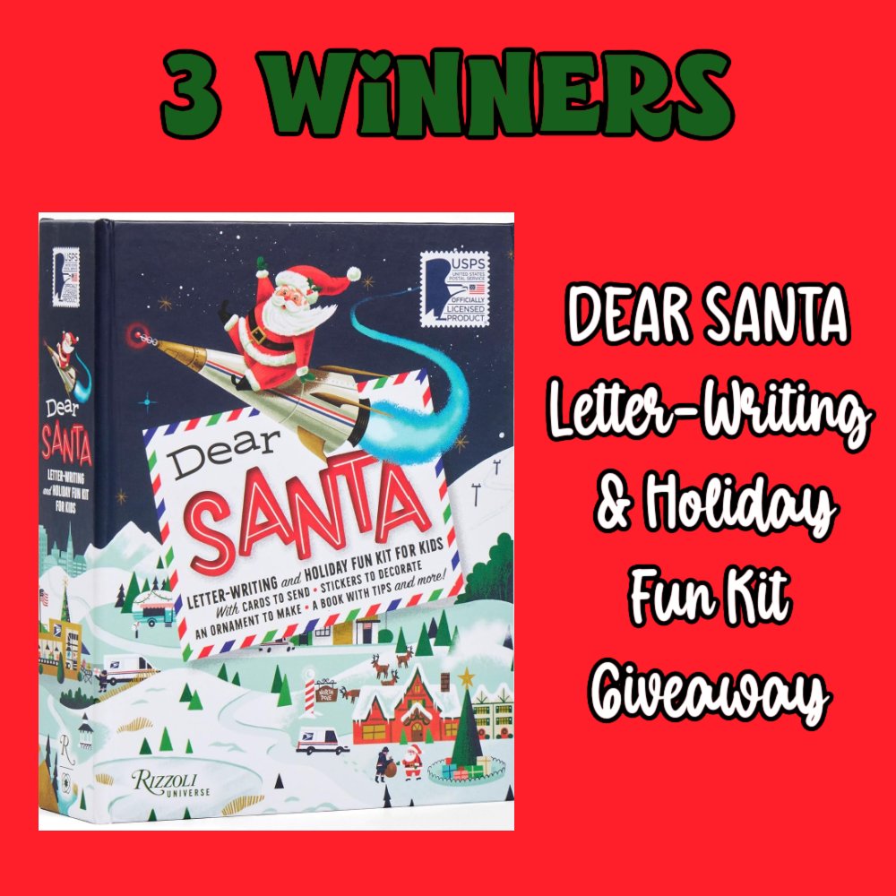 pamelamaynard's tweet image. 🎅📬 GIVEAWAY TIME – 3 WINNERS!
Bring the magic of writing to Santa alive with the DEAR SANTA Letter-Writing &amp;amp; Holiday Fun Kit for Kids! This adorable USPS-inspired kit has everything little ones need—festive stationery, stickers, greeting cards, a DIY mail truck ornament, and…