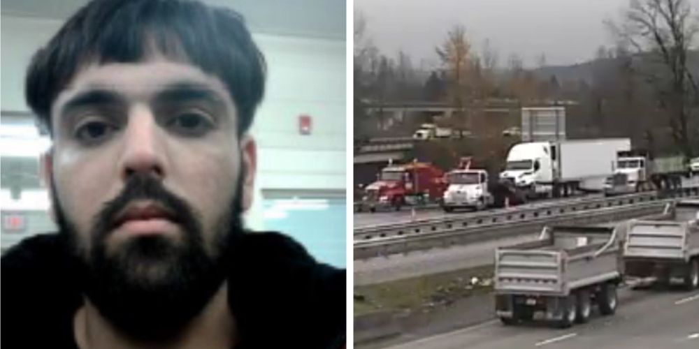 thehoffather's tweet photo. DEVELOPING: The truck driver in WA who crushed a car killing a husband &amp; father is an illegal alien who was caught &amp; released by the Biden admin. 

On Thurs he was arrested for vehicular homicide &amp; an ICE detainer was filed, but Bob Ferguson's sanctuary policies released him https://t.co/4fufA8e23d