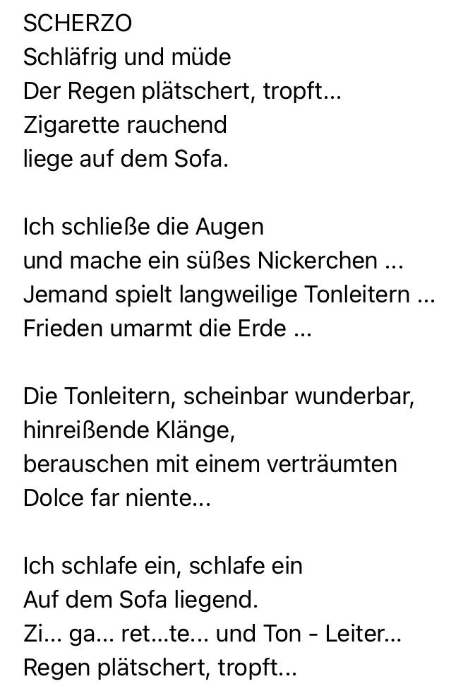 <a href="/lustiger/">Jan Froehlich</a> <a href="/SmolkaBeatrice/">Béatrice Smolka🇨🇵🇩🇪🇵🇱🇪🇺</a> <a href="/verena_ramona/">Verena Ramona</a> <a href="/DieterBirkenma1/">Dieter Birkenmaier</a> <a href="/MarekSJF/">Dr. Markus Fraczek</a> <a href="/0101_Bella/">Bella</a> <a href="/yameBleibt/">Shotgun Ayame 🤠 🏳️‍🌈🍉</a> <a href="/witold_jacek/">Jacek Witold 🇵🇱</a> <a href="/thomas_dudek/">Thomas Dudek</a> <a href="/uzora5/">u_zora @uzora5.bsky.social</a> <a href="/AWerberger/">Annette Werberger</a> <a href="/MattheusWehowsk/">Matthäus Wehowski</a> <a href="/FionaLichtblau/">Fiona Lichtblau</a> <a href="/SedaBasay/">Seda Başay-Yıldız</a> <a href="/AndrzejSzaja/">Andrzej Szaja 🇵🇱🇺🇦</a> <a href="/gosia_walkowiak/">Gosia Walkowiak ✌️🇺🇦❤️🇵🇱❤️🇮🇱🎗️🇩🇪</a> <a href="/PrzemekZajfert/">Przemek Zajfert</a> <a href="/akajak800/">kasia z ząbek</a> <a href="/kreuzberged/">Berlin Companion</a> <a href="/GlkAustria/">Borstenfanni</a> <a href="/grz_szymanowski/">Grzegorz Szymanowski</a> <a href="/HansHuett/">Hans Huett</a> Jeden Tag ein #JulianTuwim Gedicht, Tag 1405. Heute aus Juwenilia1 das Gedicht Scherzo von 1911.