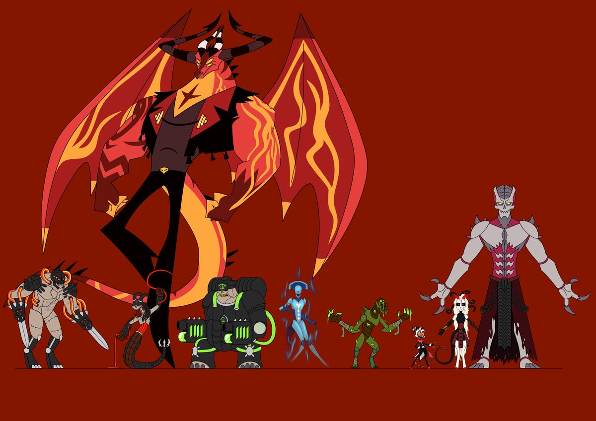 SaintAndreasFL's tweet photo. A new batch of Doom Enemies for the Hellaverse to handle. These ones are real nasty.

#HelluvaBoss #HazbinHotel #DOOM https://t.co/dTBM8fsIO8