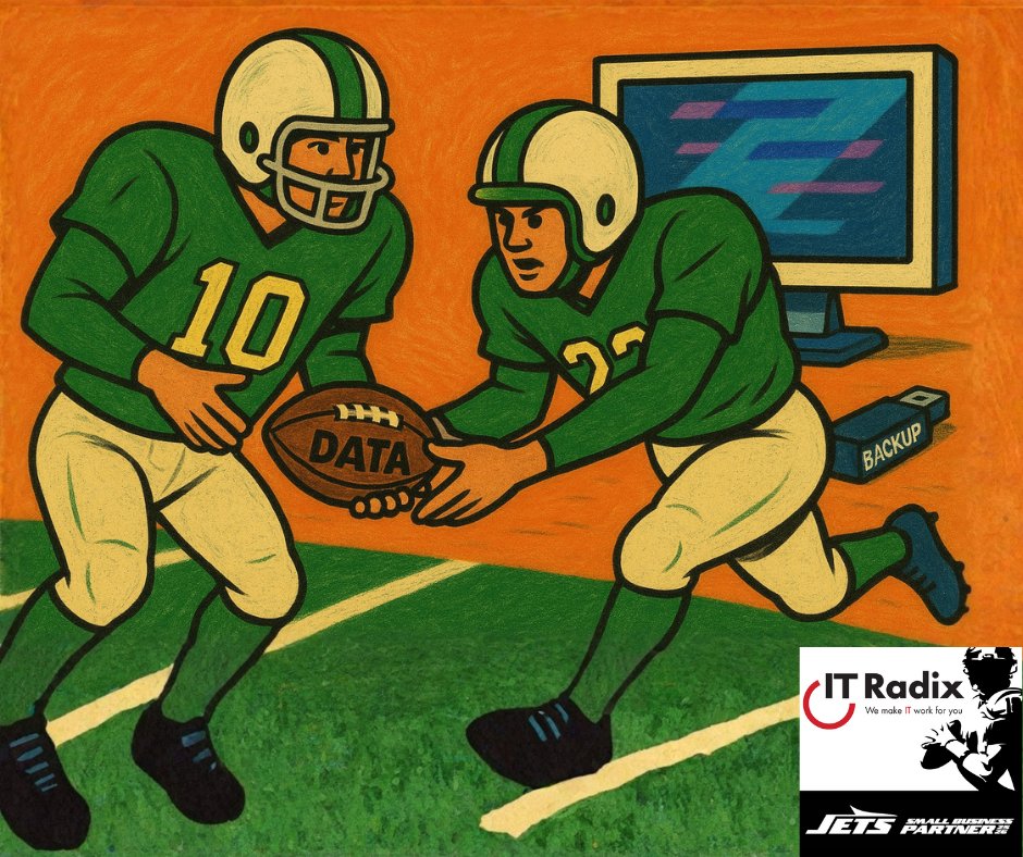 Just like a perfect handoff keeps the play moving, a solid data backup keeps your business running. Don’t fumble—IT Radix has your back.
#Data #Backup #NYJets #ITRadix