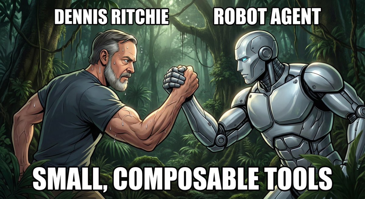 我越来越相信,Unix 工具采用的那种将大量专注的、可组合的功能单元作为独立单元或作为更大流程的一部分来使用的方法,也是编码代理工具的最佳方法。
试图创建一个能够处理所有事情的大型统一系统的问题在于,每个人都有自己的工作流程和开发方式,通