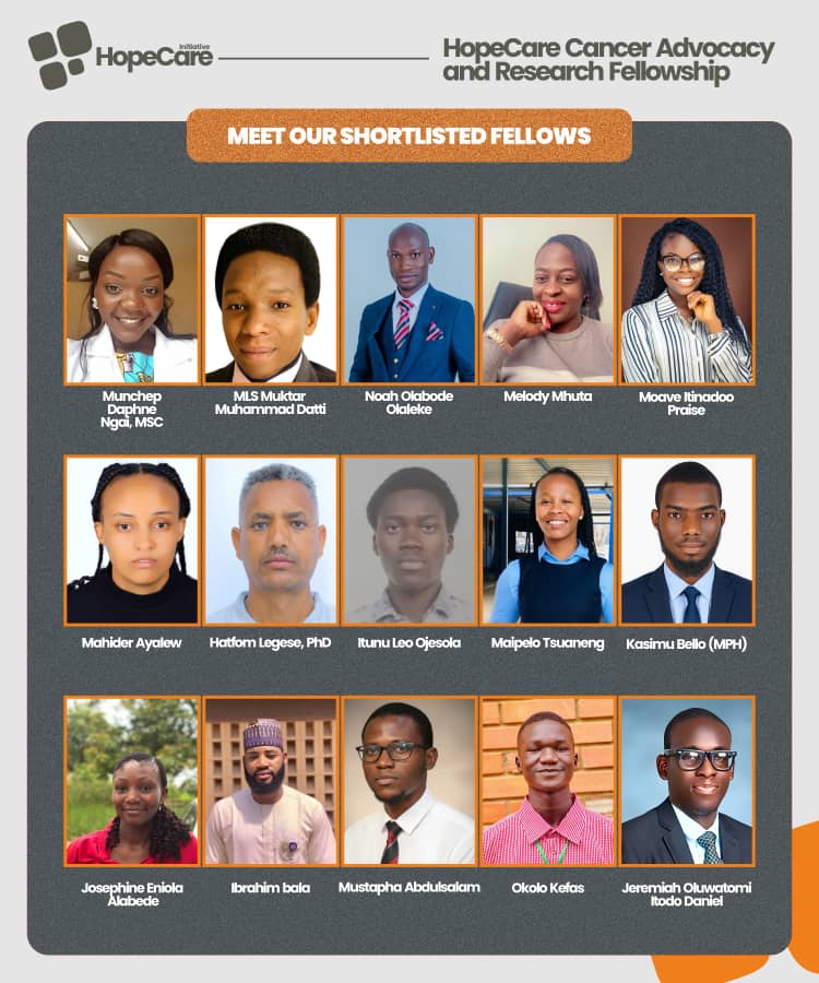 HopeCareIn5385's tweet photo. Official Welcome | HopeCare Fellows 2025/2026 🎉
Following a successful inauguration and onboarding, HopeCare Initiative proudly welcomes the 2025/2026 cohort of fellows into the HopeCare Cancer Advocacy and Research Fellowship.
#HopeCareInitiative #HopeCareFellowship https://t.co/SOh5cota7o