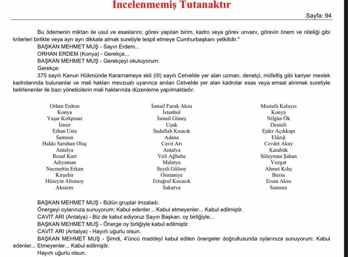 Plan ve Bütçe Komisyonunda kabul edilen düzenleme, 375 sayılı KHK’ye ekli 3 sayılı cetvelde yer alan kariyer meslek kadrolarını kapsıyor. 

Bu kapsamlı düzenleme tüm partilerin uzlaşısıyla hazırlanmıştır.

#imtiyazdeğilliyakat