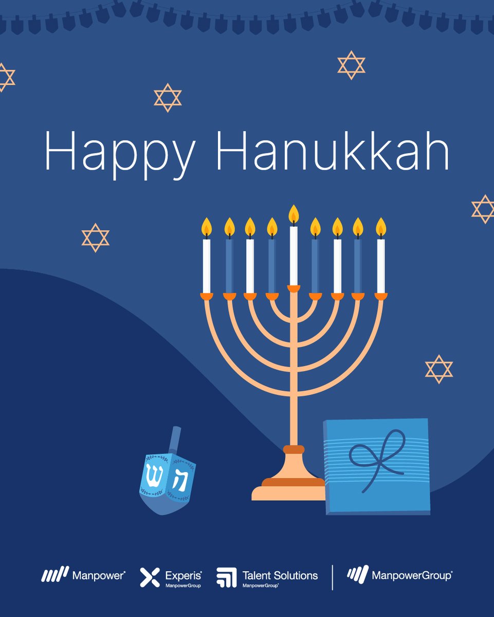 rightmanagement's tweet image. 🕎 Wishing you a Hanukkah filled with peace, light, and joy, from all of us at ManpowerGroup.