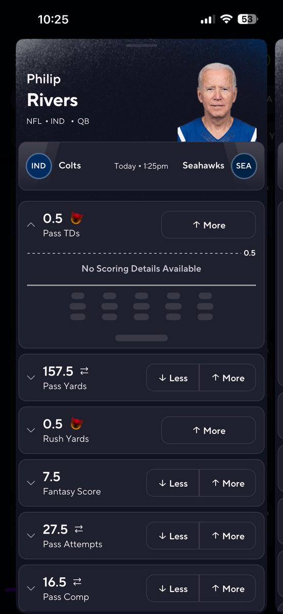 Umm? 🤣 hello prize picks?