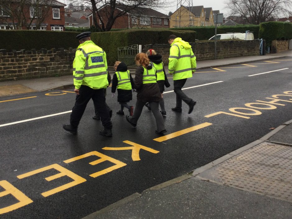 Thank you to PCSO Malcolm for coming into school and working with our Y3 children for this half term's Diploma 'Road Safety Heroes'. The children worked hard to practice important life skills that they will use in the community when crossing roads. <a href="/syptweet/">South Yorkshire Police</a>