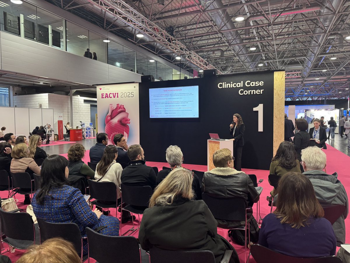 CrisAlvarez19's tweet photo. It has been a pleasure to share our work from HCU Lozano Blesa Zaragoza at #EACVI2025 in Vienna. Two talks focusing on the importance of #MultimodalImaging for the diagnosis of Cardiac Masses and assesment of Complex Adult Congenital Heart Diseases. Grateful for the experience! https://t.co/XzidHJpW1j