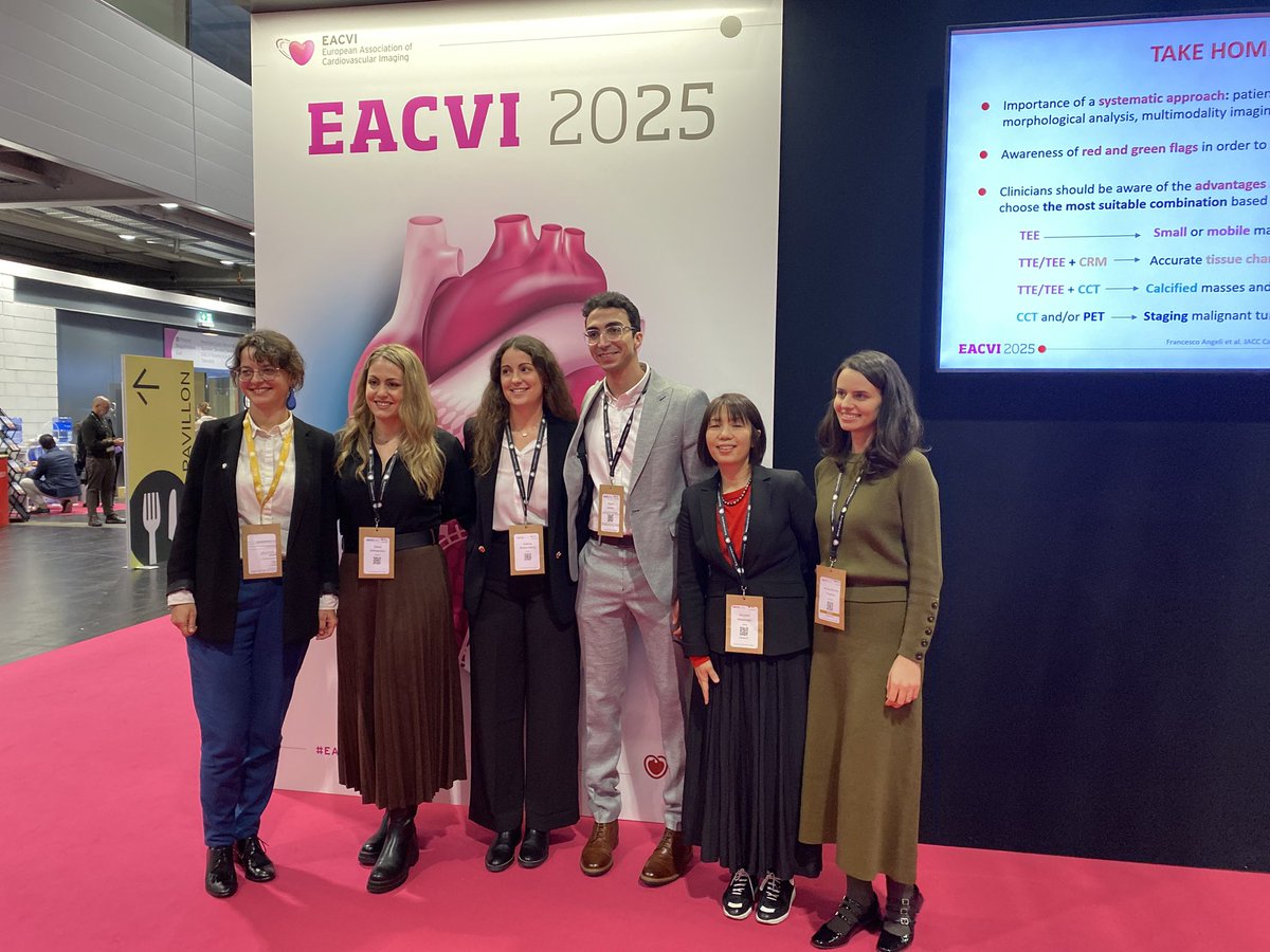 CrisAlvarez19's tweet photo. It has been a pleasure to share our work from HCU Lozano Blesa Zaragoza at #EACVI2025 in Vienna. Two talks focusing on the importance of #MultimodalImaging for the diagnosis of Cardiac Masses and assesment of Complex Adult Congenital Heart Diseases. Grateful for the experience! https://t.co/XzidHJpW1j
