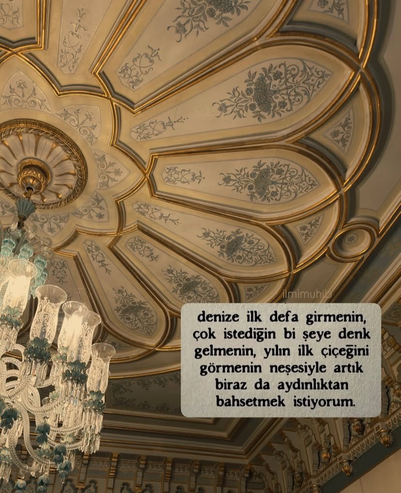 aydınlık, bazen çok beklenen bir rastlantıdır🌤️