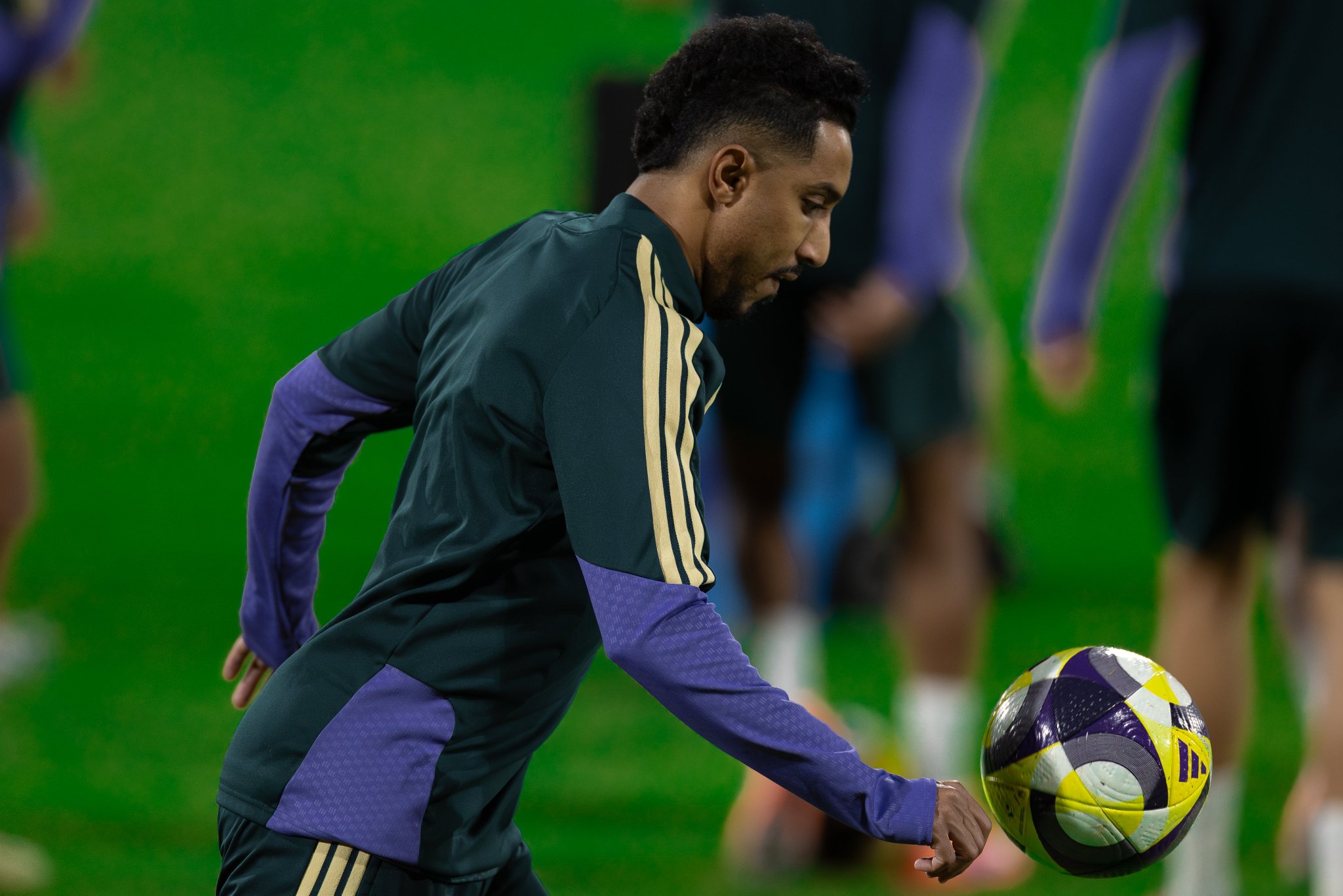 تدريب منتخب السعودية استعداداً لمواجهة نظيره الأردني في نصف نهائي #كأس_العرب 